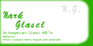 mark glasel business card